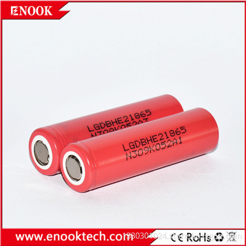 Better price LG 18650he2 2500mAh 35amp IMR rechargeable li-ion battery 18650 lithium battery for e-cig mod with VTC4 VTC5